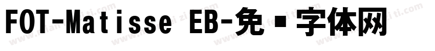 FOT-Matisse EB字体转换